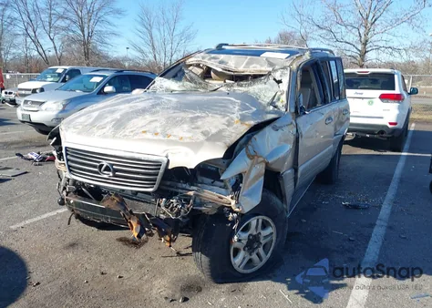 1999 Lexus Lx 470 from USA, damaged, VIN JT6HT00W4X0049394